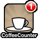 The badge on the app icon shows how many cups you have had today